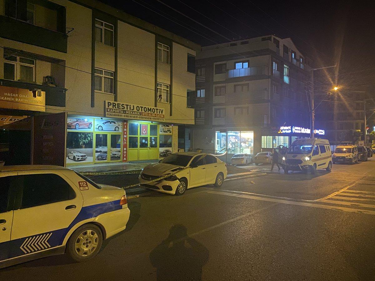 Kocaeli'de kazaya yardıma giden adama kurşun yağdırıldı