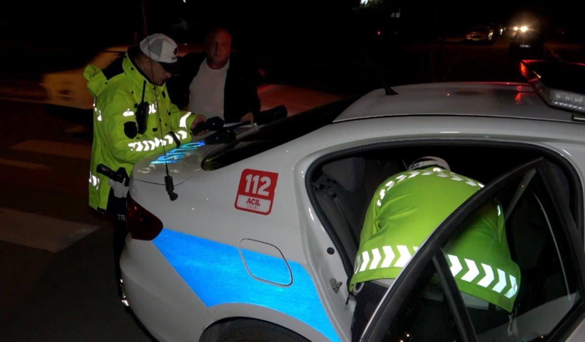 Aksaray'da alkollü araç kullanan sürücü: İnşallah bir daha yapmam