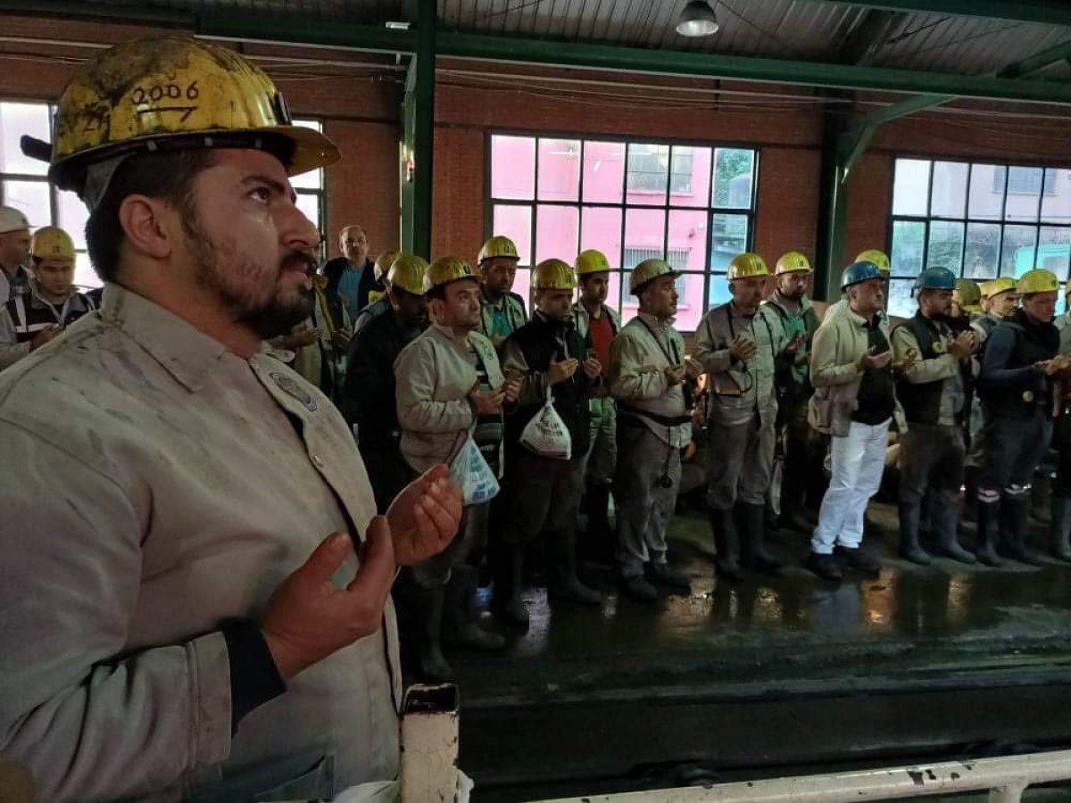 Zonguldak'ta madenciler, Amasra'da ölen 41 meslektaşları için dua etti
