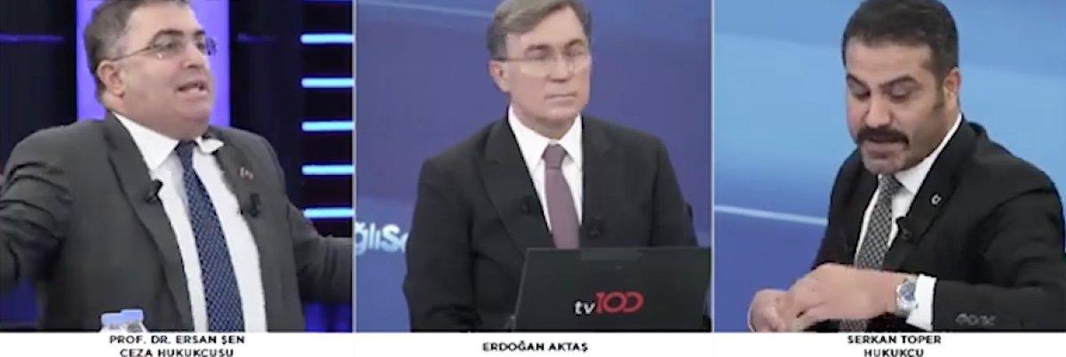 Serkan Toper, Ersan Şen'i protesto etti