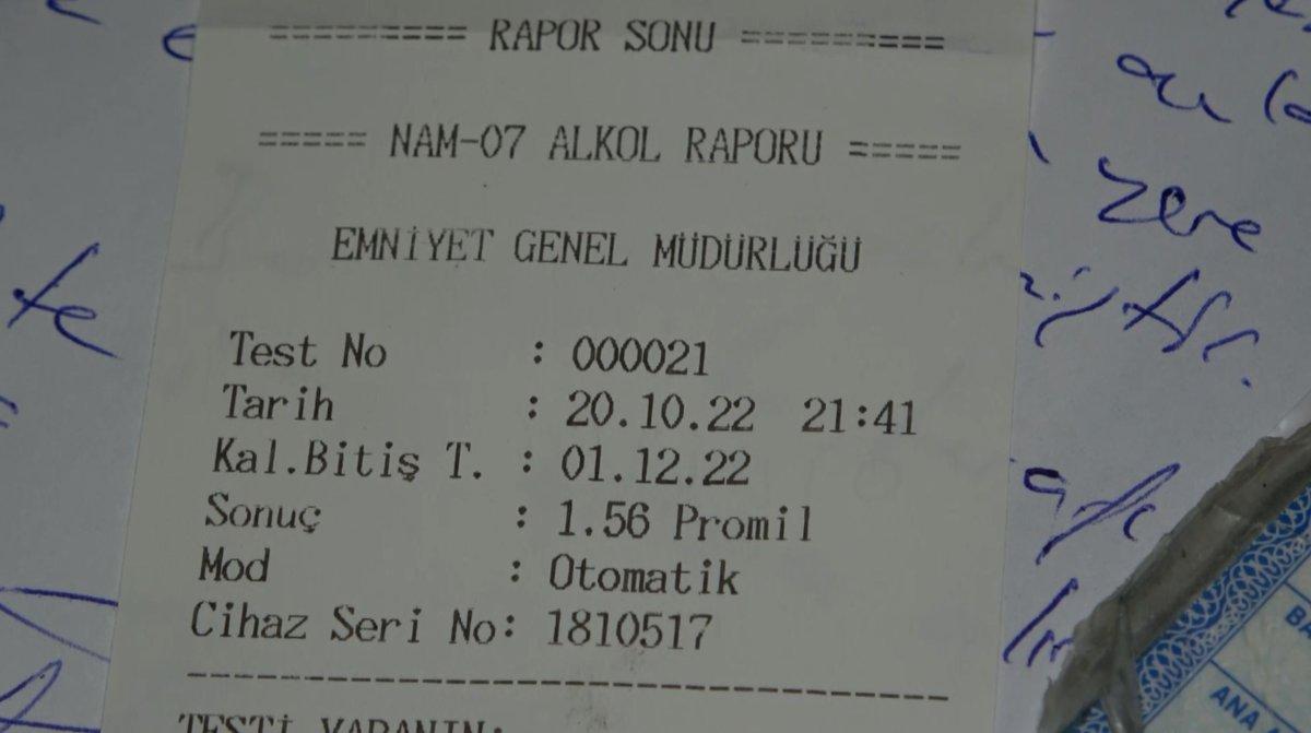 Aksaray'da alkollü araç kullanan sürücü: İnşallah bir daha yapmam