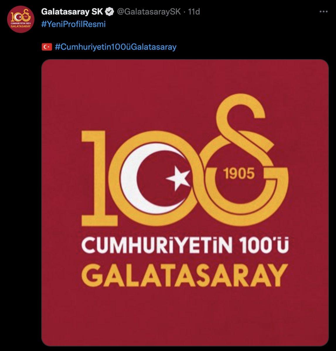 Galatasaray'dan Cumhuriyet'in 100. yılına özel arma