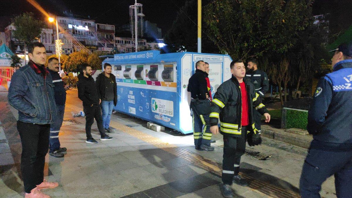 Kocaeli'de geri dönüşüm kutusuna giren çocuk: Yanlışlıkla girdim