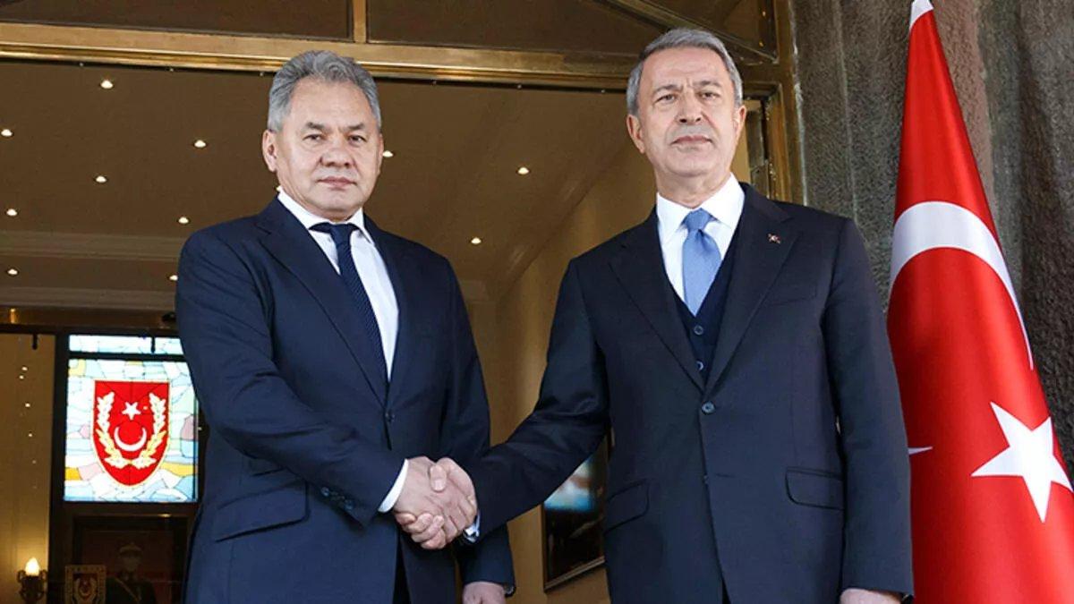 Hulusi Akar, Rus mevkidaşı Şoygu ile telefon görüşmesi gerçekleştirdi