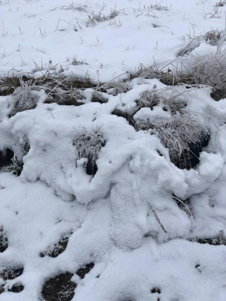 Baybur'ta kar yağdı