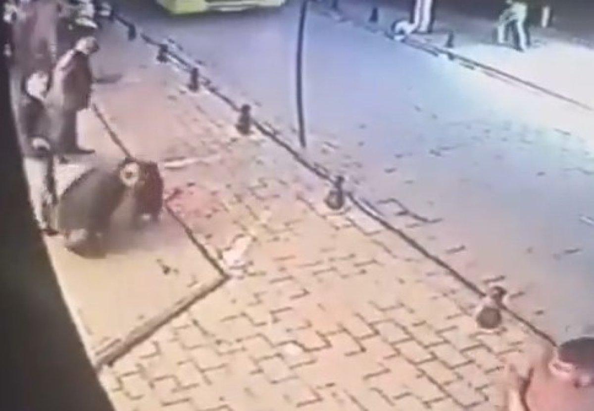 Gaziantep'te baba ve oğluna silahlı saldırı anı