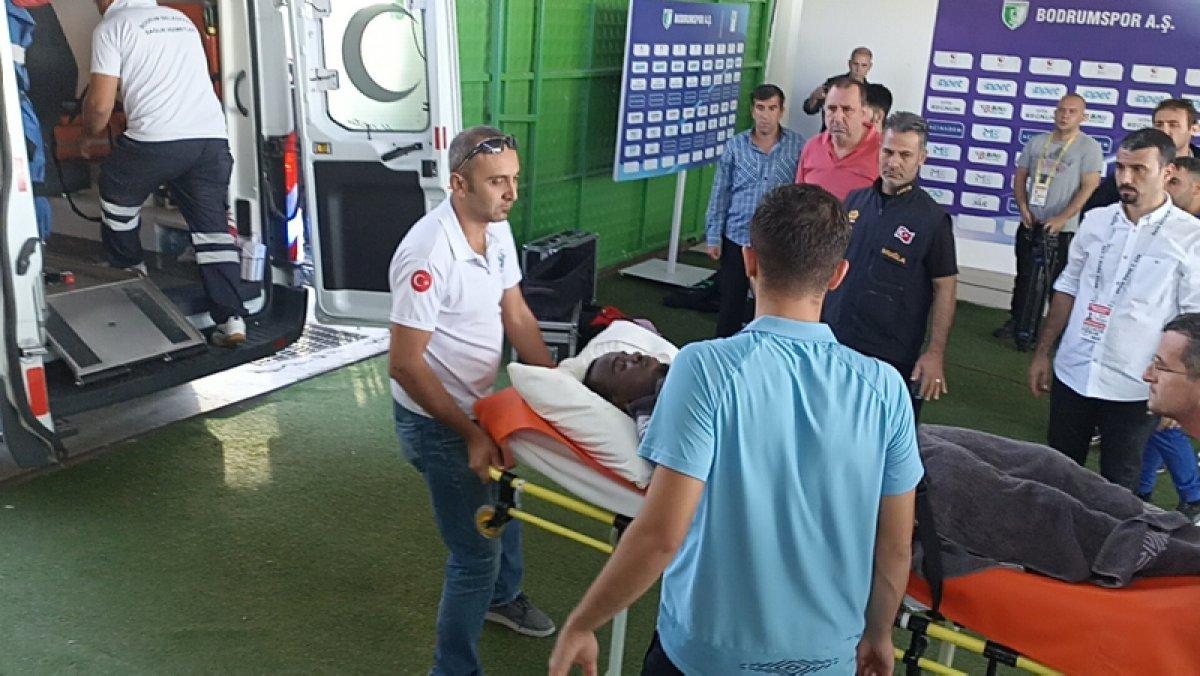 Bandırmasporlu Tshibangu hastaneye kaldırıldı