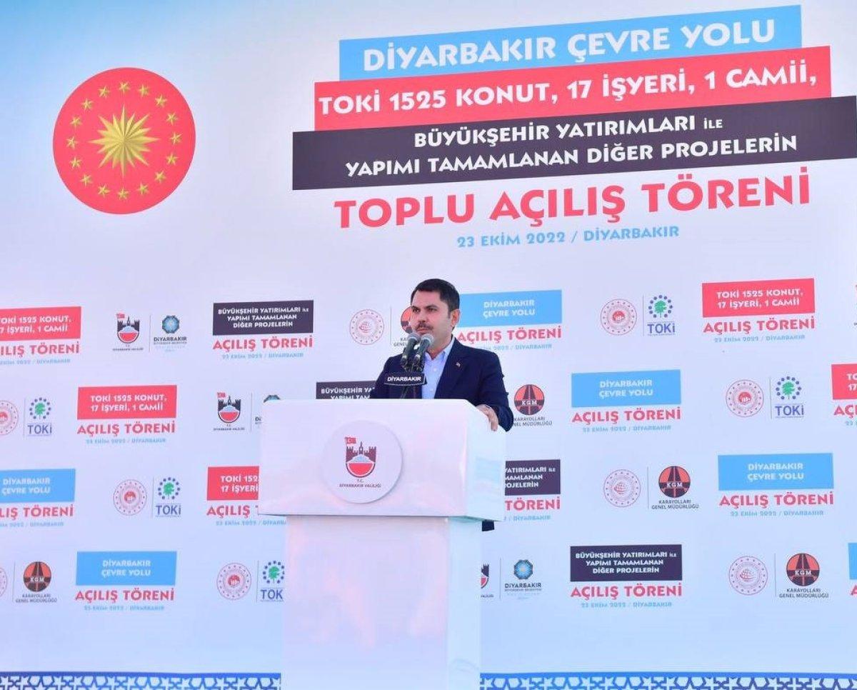 Murat Kurum'dan Diyarbakır'a 5.570 konut müjdesi