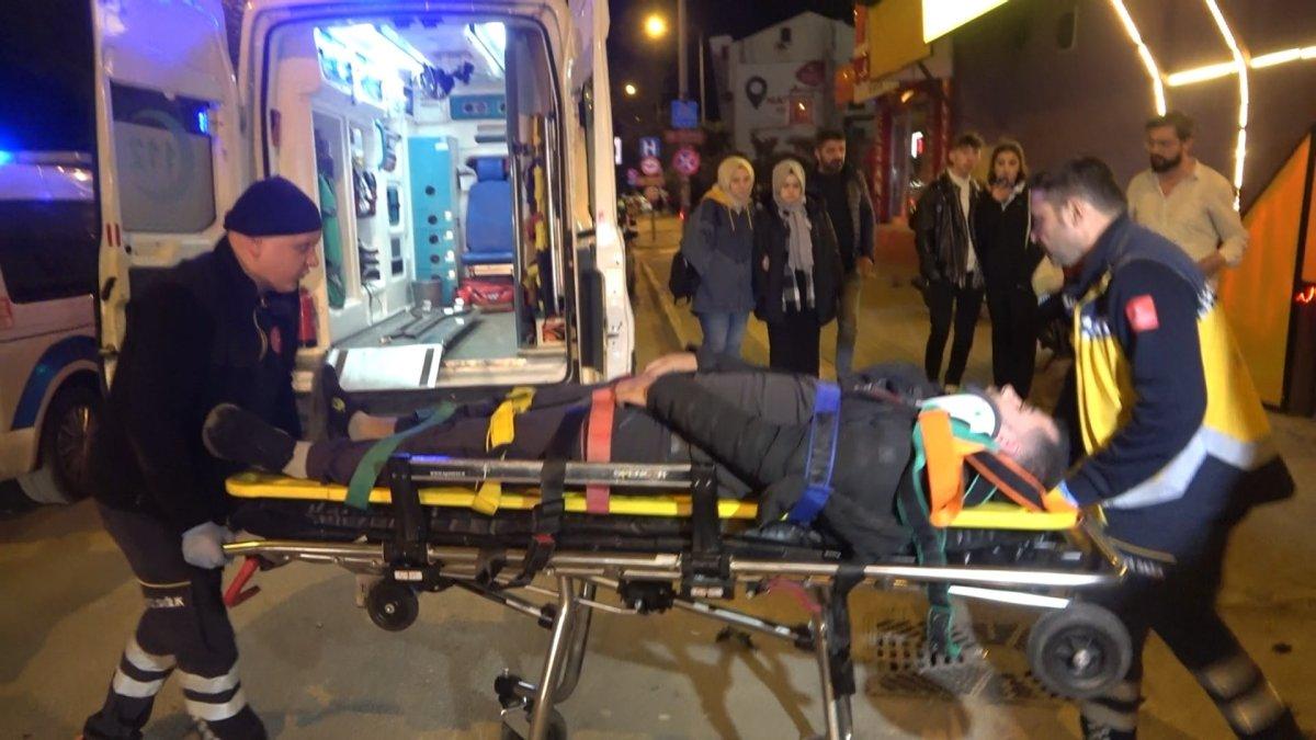 Bursa'da aracında uyurken kazaya karıştı