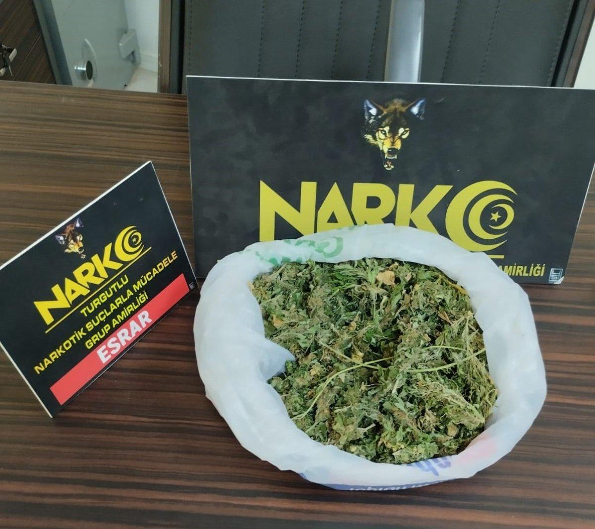 Manisa'da iki eve uyuşturucu baskını