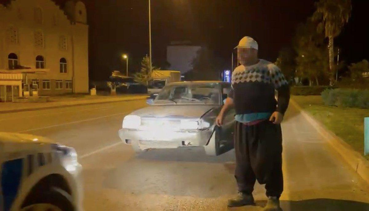 Antalya'da alkollü yakalandı: 50 bin lira cezam var