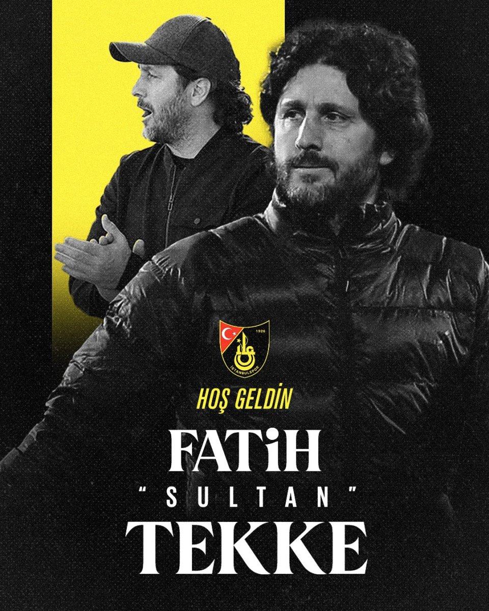 İstanbulspor, Fatih Tekke'yi açıkladı