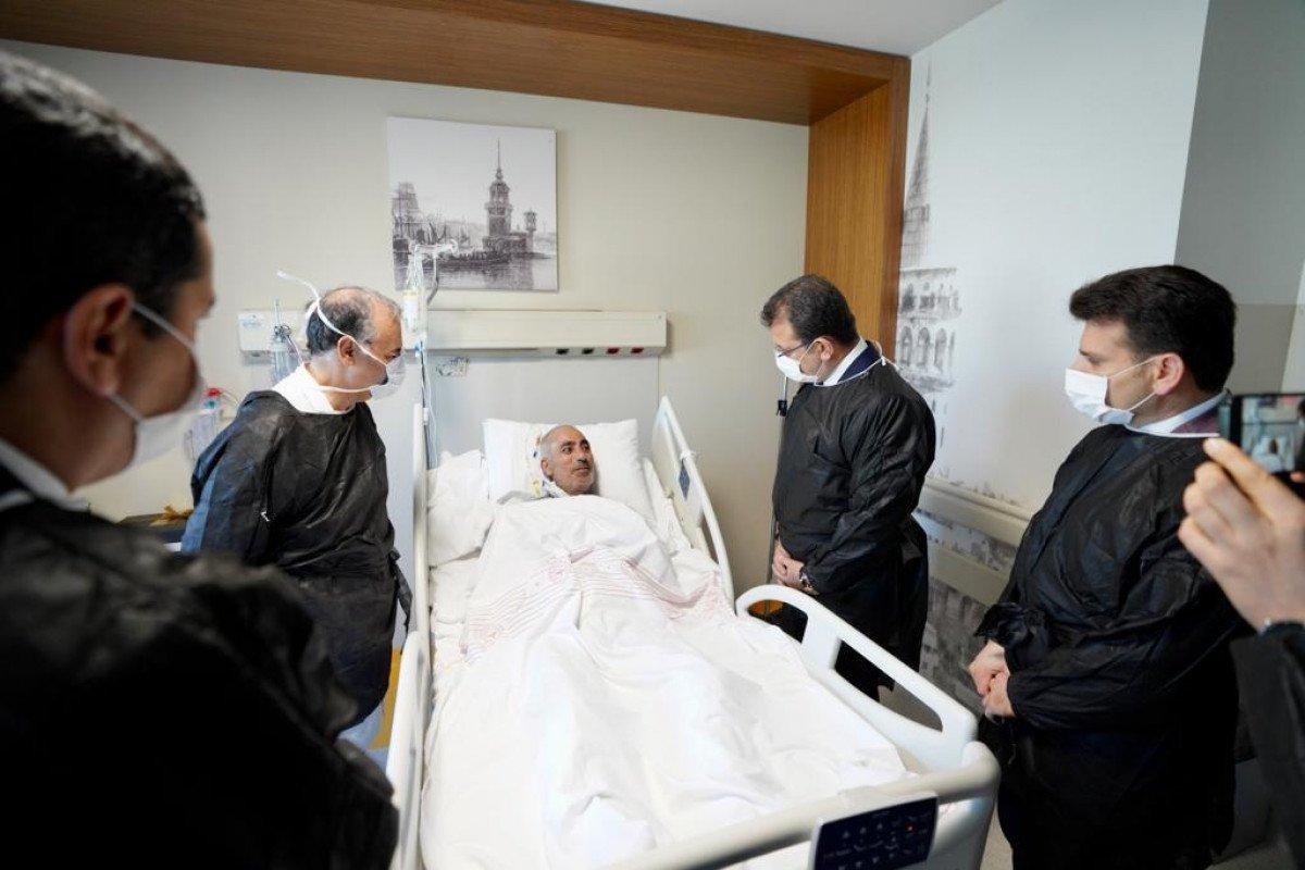 Ekrem İmamoğlu, Binali Yıldırım’ı hastanede ziyaret etti