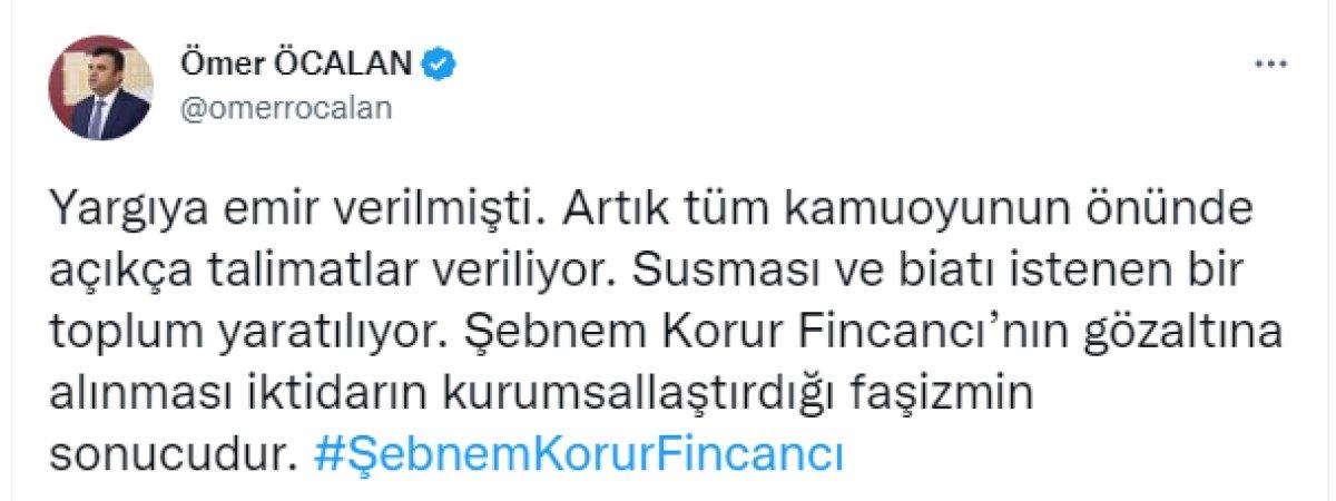 HDP'den gözaltına alınan TTB Başkanı Fincancı'ya destek paylaşımı