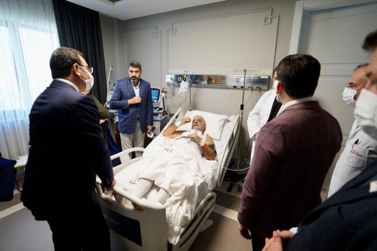 Ekrem İmamoğlu, Binali Yıldırım’ı hastanede ziyaret etti