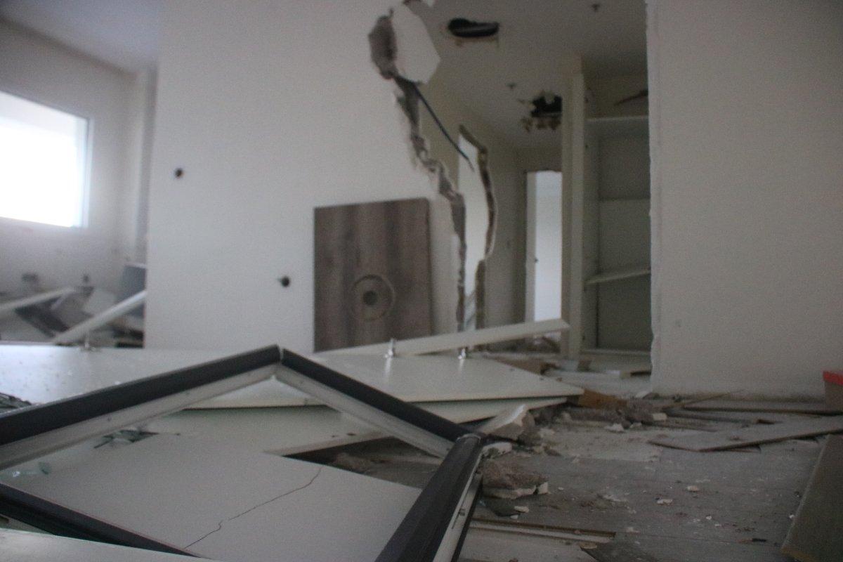 Diyarbakır'da evden çıkartılan kiracı evi kullanılamaz hale getirdi