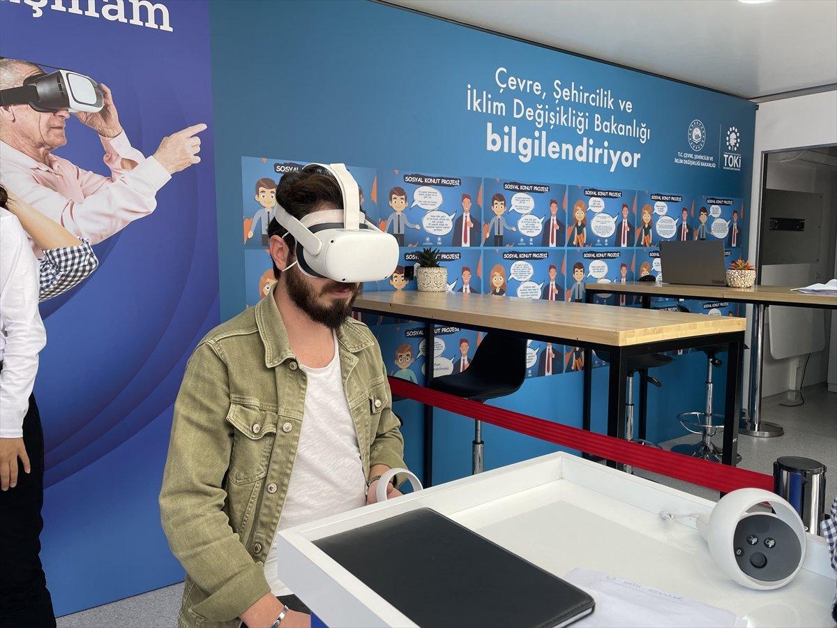 TOKİ konutları sanal gerçeklik gözlüğüyle vatandaşlara gösterildi