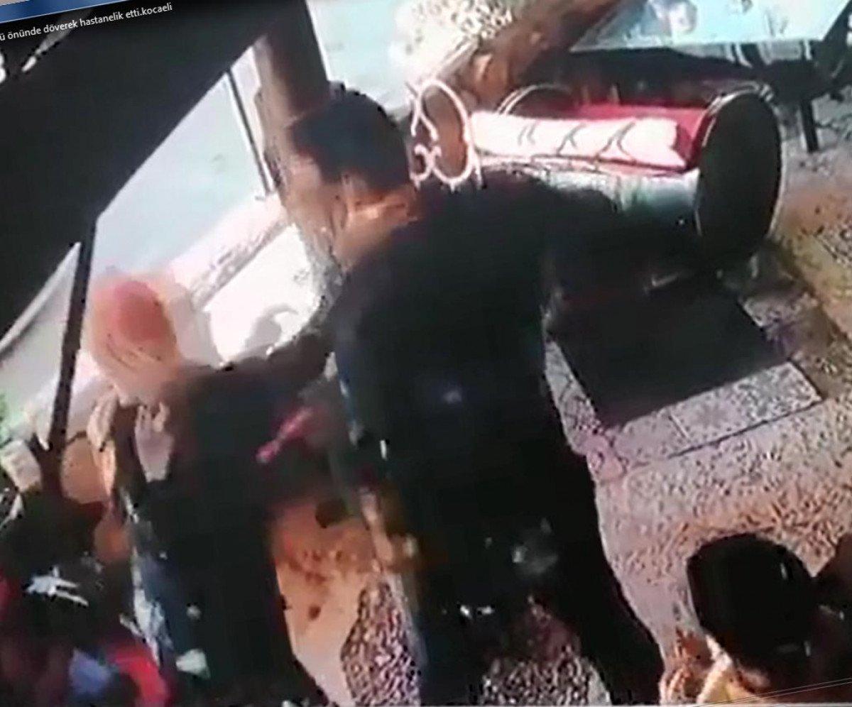 İzmit'te boşanma aşamasındaki çift, birbirine girdi