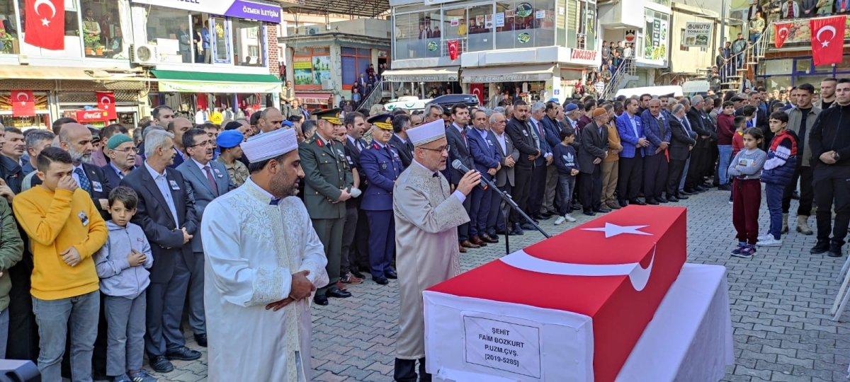Şehit Piyade Uzman Çavuş Faim Bozkurt, son yolculuğuna uğurlandı