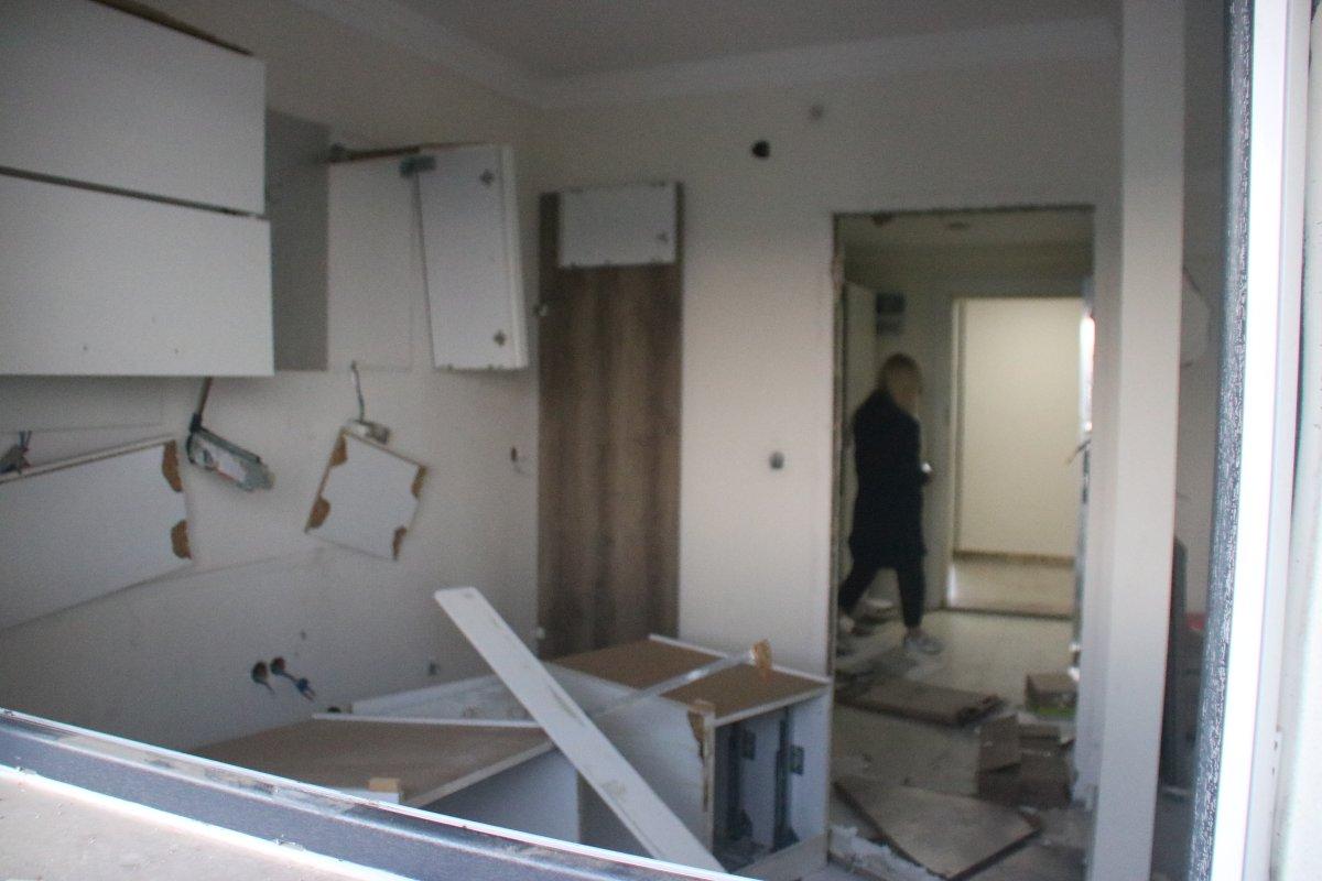 Diyarbakır'da evden çıkartılan kiracı evi kullanılamaz hale getirdi