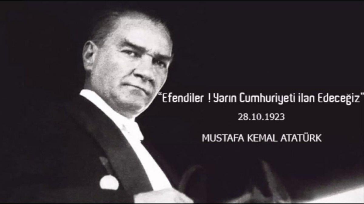 29 Ekim Cumhuriyet Bayramı resimli mesajları ve Atatürk'ün sözleri!