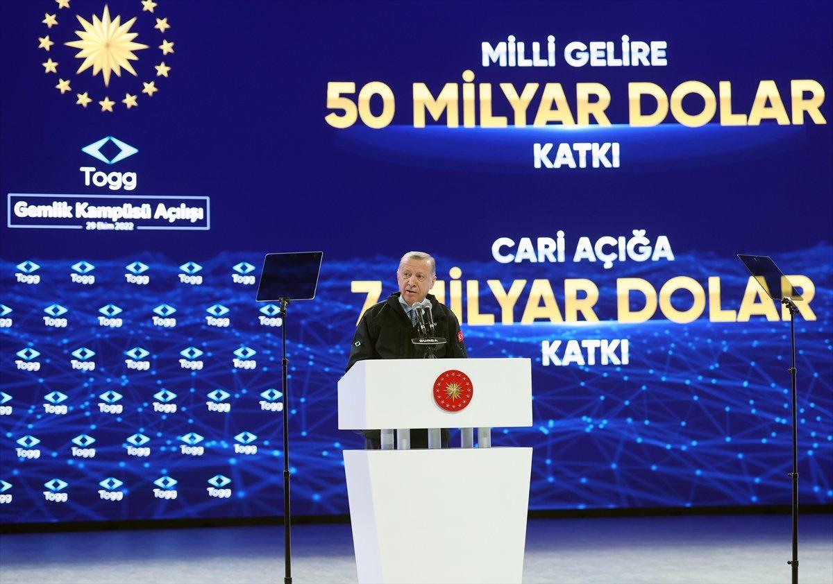 Cumhurbaşkanı Erdoğan: Togg'un fiyatı için şubatı bekleyin