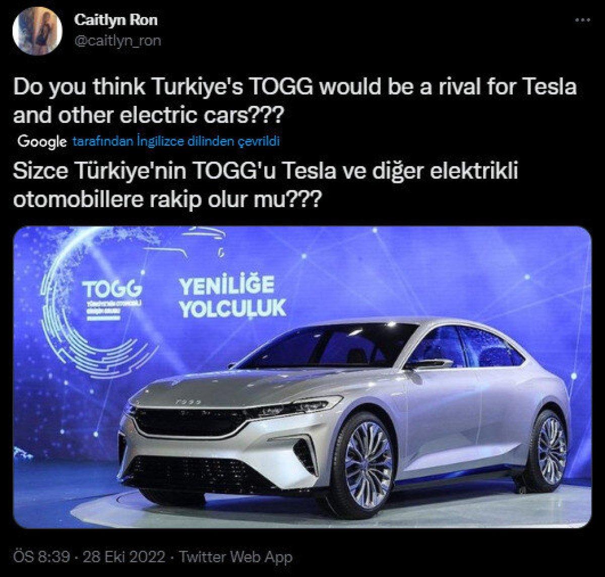 Togg Twitter'da ABD ve Brezilya gündemine girdi