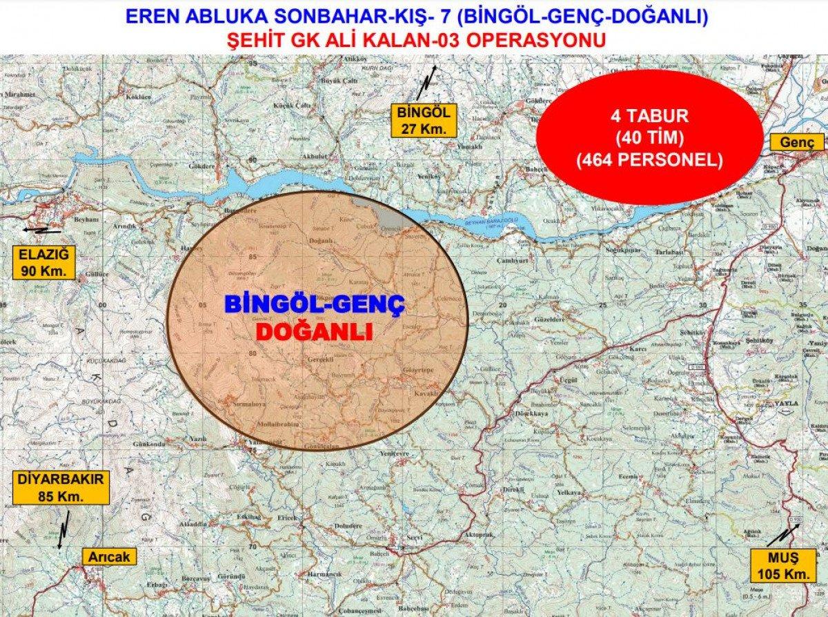 Bingöl'de Eren Abluka Sonbahar-Kış-7 operasyonu başlatıldı