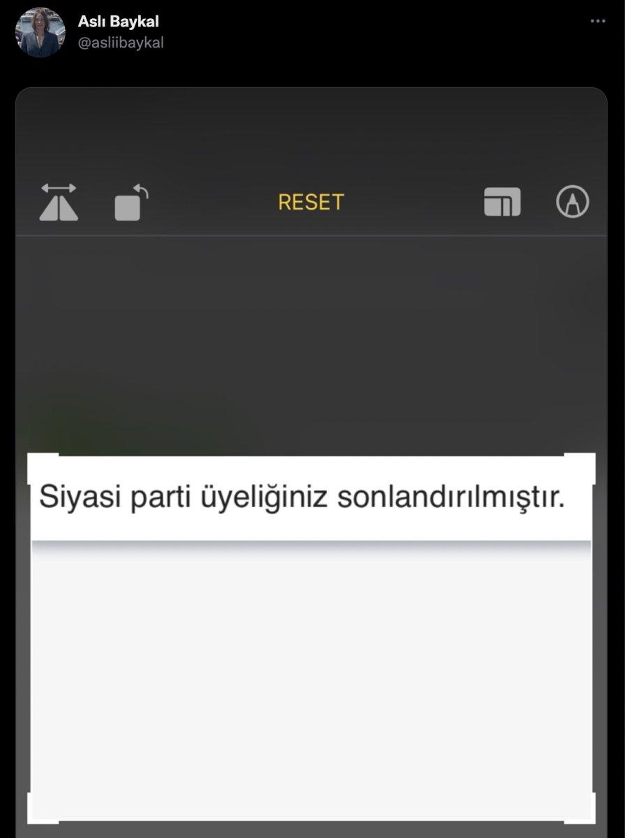 Deniz Baykal'ın kızı Aslı Baykal, CHP'den istifa etti