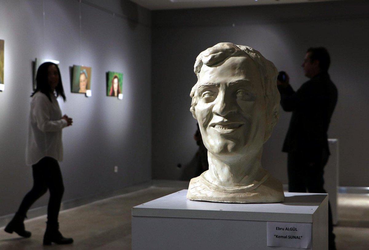 Tekirdağ'da Yeşilçam ustalarının büst ve resimleri sergilendi