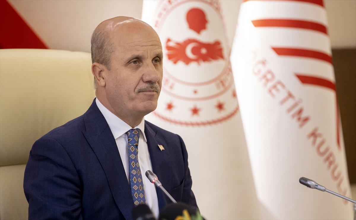YÖK Başkanı Özvar'dan KPSS hakkında açıklama