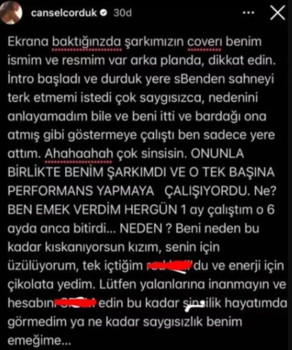 Cansel Çördük, kadın şarkıcının kafasında bardak kırdı