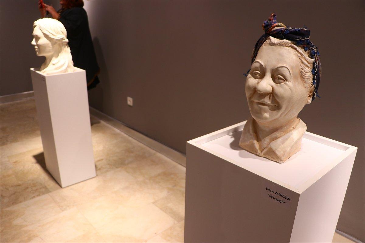 Tekirdağ'da Yeşilçam ustalarının büst ve resimleri sergilendi