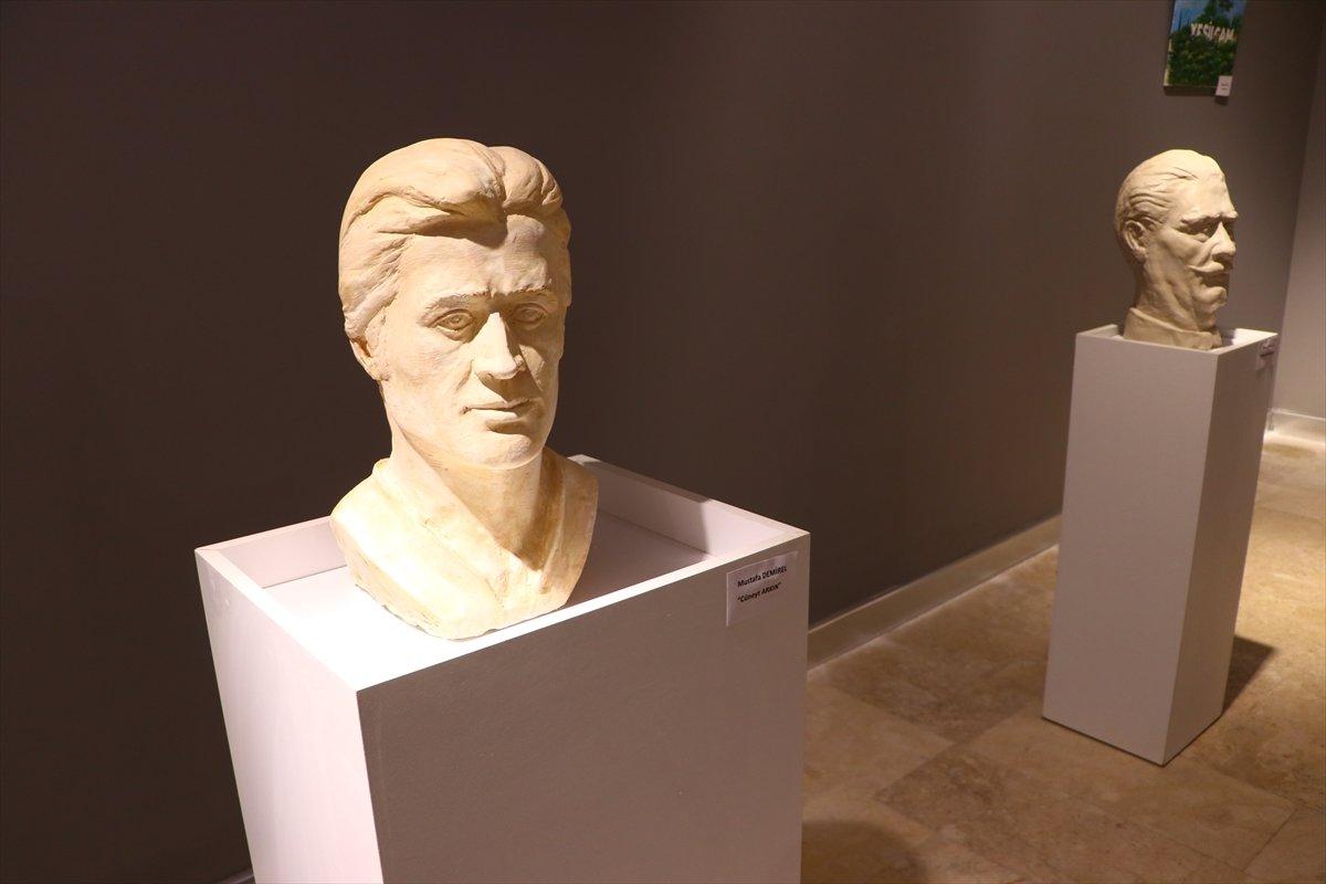 Tekirdağ'da Yeşilçam ustalarının büst ve resimleri sergilendi