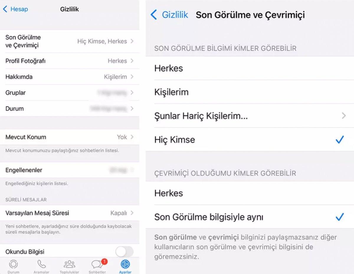 Whatsapp'ta 'Neden yazmıyorsun?' tribine son! İşte çevrimiçi bilgisini gizleme özelliği