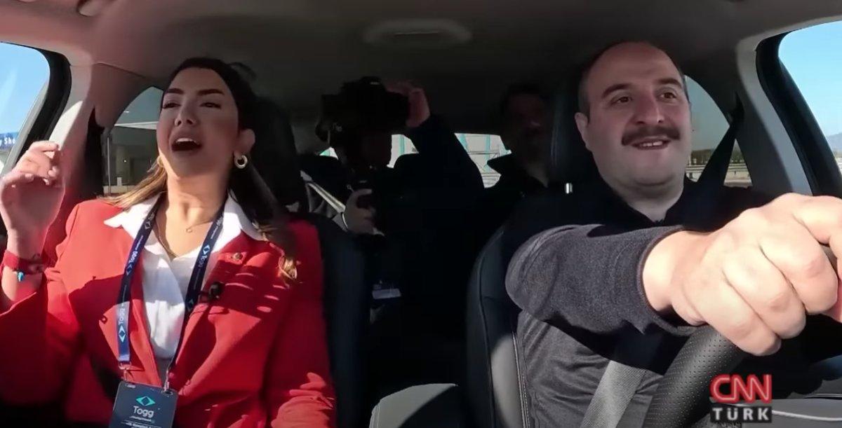 TOGG'a binen Fulya Öztürk'ün tepkileri viral oldu