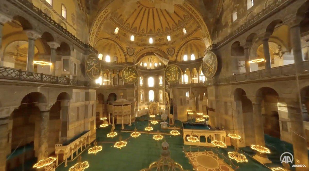 Ayasofya'dan nefes kesen drone görüntüleri