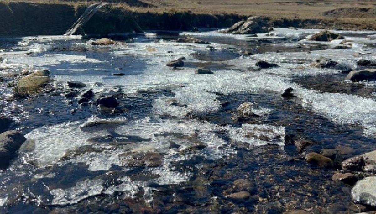 Kars Sarıkamış'ta hava sıcaklığı eksi 10'a kadar düştü