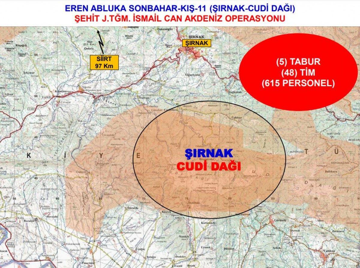 Şırnak’ta Eren Abluka Sonbahar-Kış-11 Operasyonu başladı