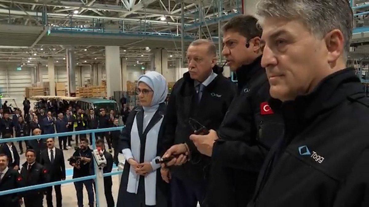 Mustafa Varank paylaştı: Cumhurbaşkanı Erdoğan Togg fabrikasını gezdi