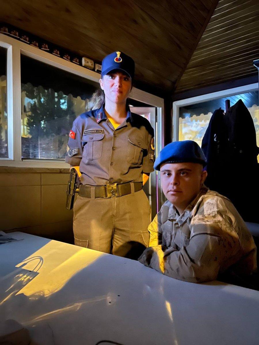 Antalya'da down sendromlu Niyazi'nin askerlik hayali gerçek oldu