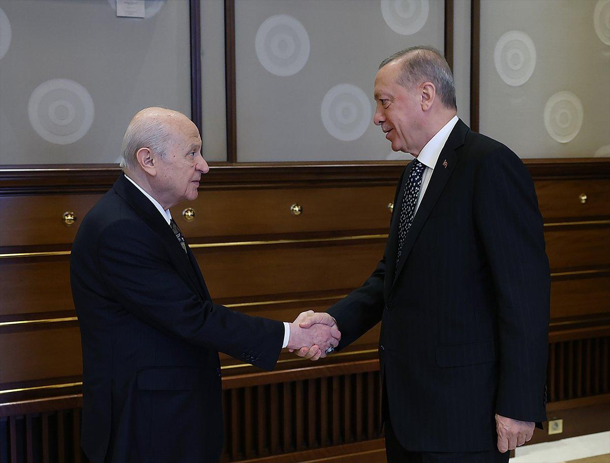 Cumhurbaşkanı Erdoğan, Devlet Bahçeli ile görüşmesi
