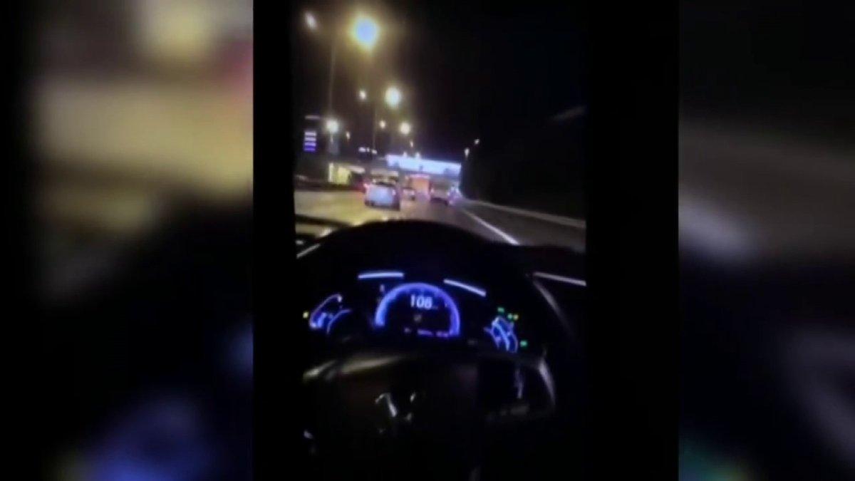 Maltepe’de, trafikte makas atan ehliyetsiz sürücü kamerada