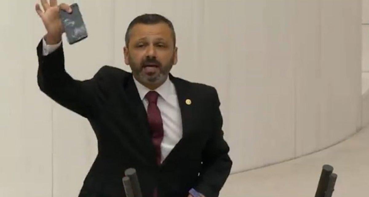 Meclis kürsüsüne zarar veren CHP'li Erbay'a 10 bin TL'lik fatura