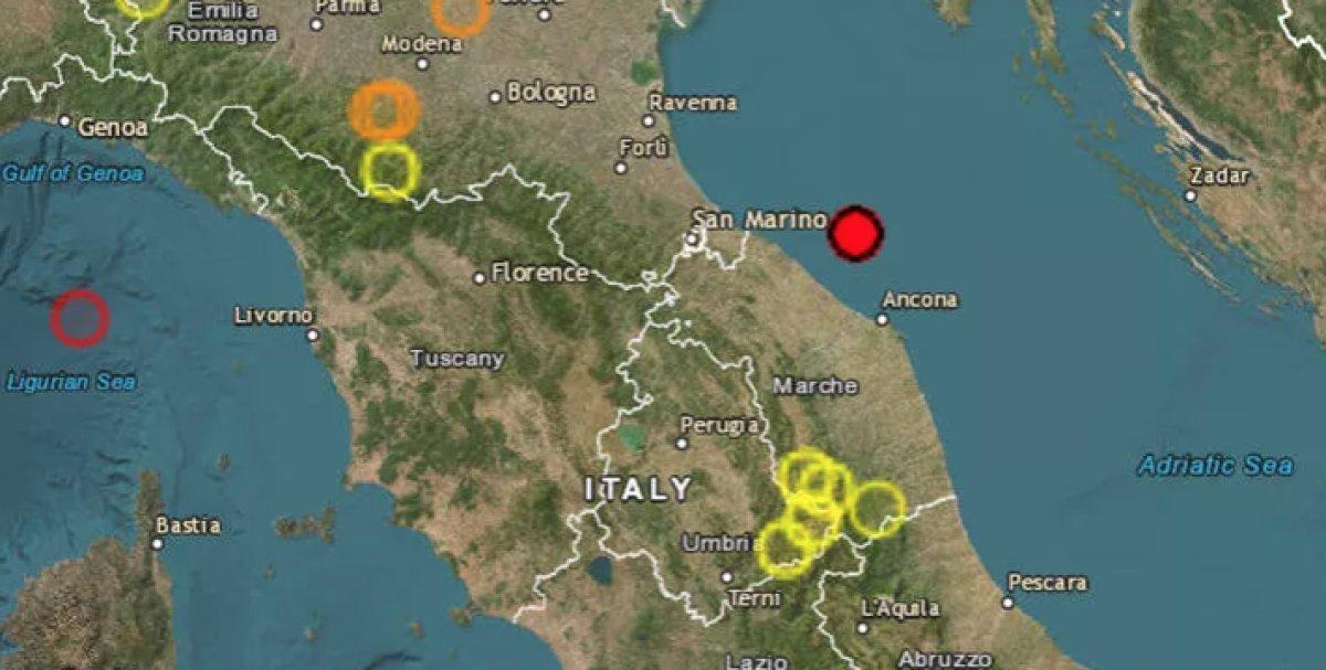 İtalya'da 5.7 büyüklüğünde deprem