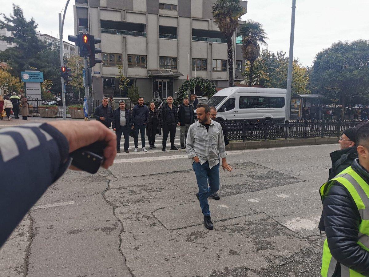 Samsun'da 75 yayaya ışık ihlali cezası