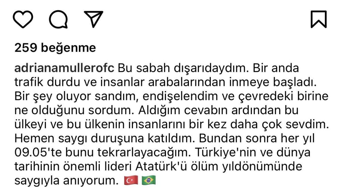 Lincoln Henrique'nin eşinden 10 Kasım paylaşımı
