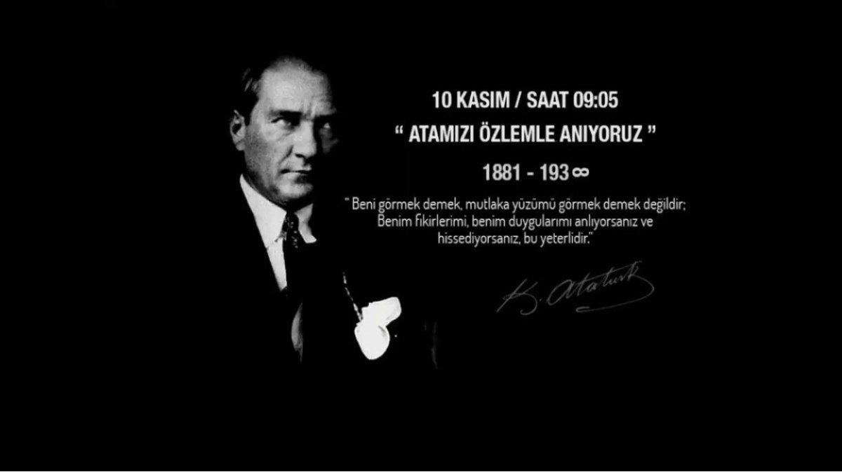 Resimli 10 Kasım mesajları! 10 Kasım Atatürk'ü Anma Gününe özel resimli mesajlar..
