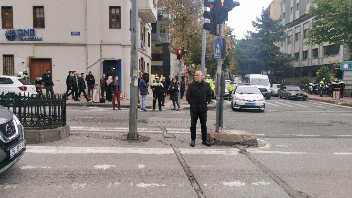 Samsun'da 75 yayaya ışık ihlali cezası