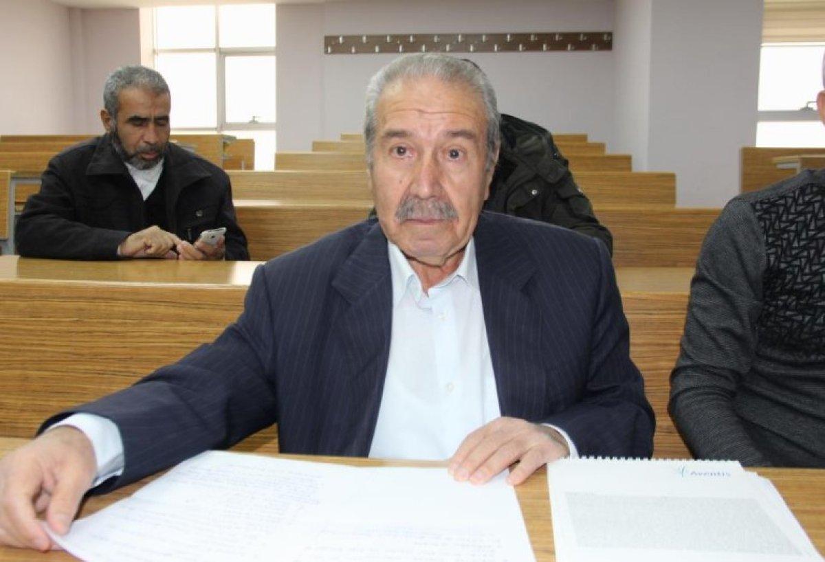 Adıyaman'da 75 yaşındaki kişi, öğrenci affıyla üniversiteye yeniden başladı